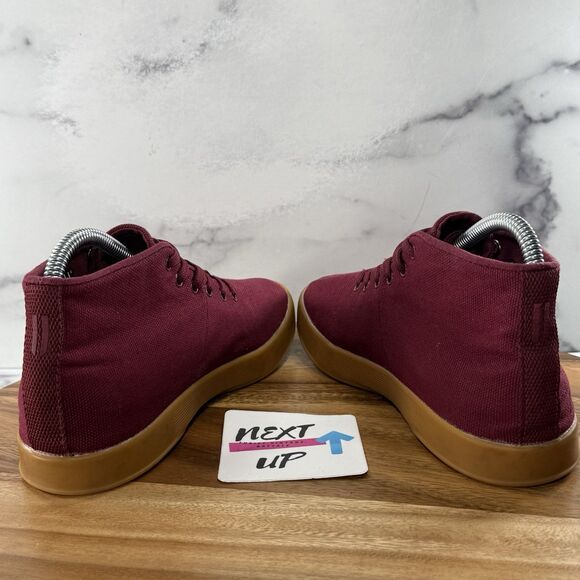 Women’s size 7.5-NOBULL Mid Canvas Trainer Cabernet Red Gum Sole Cross Fit Gym - Picture 5 of 9